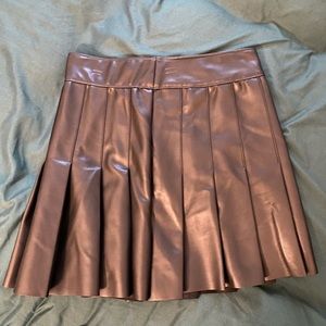Abercrombie vegan leather skirt